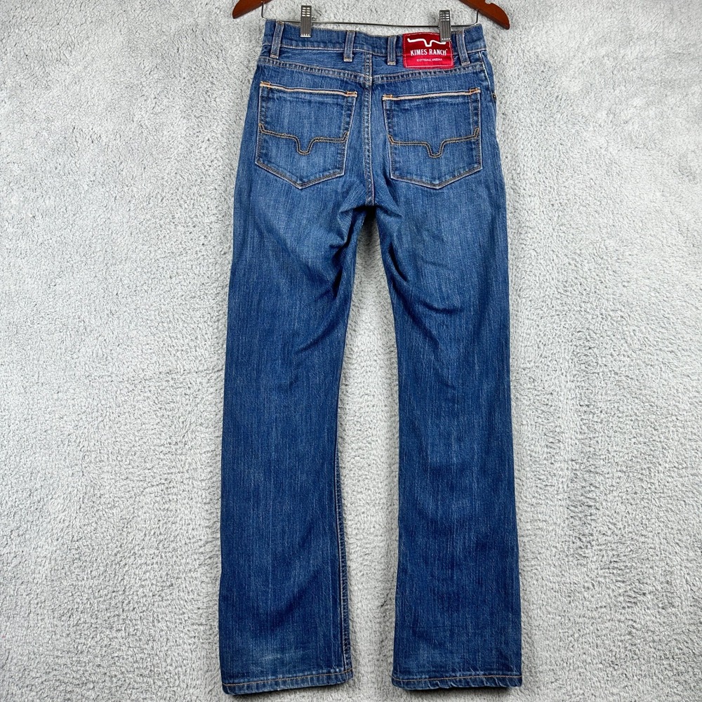 Kimes Ranch Roger Jeans Mens 27x30 Blue Straight Leg Western Denim Made In USA
